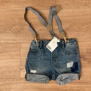H & M shorts with suspenders